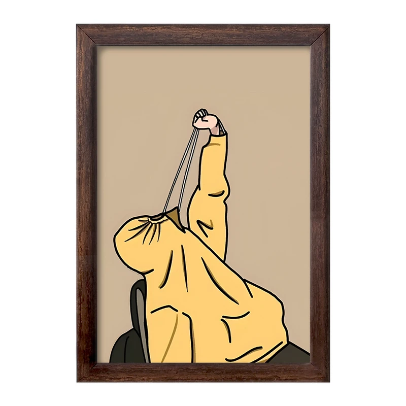 تابلو خندالو طرح آدم فانتزی کد F3593