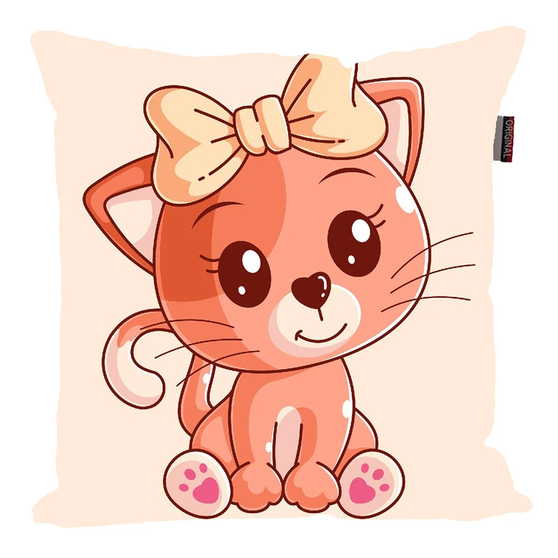 کوسن ناریکو مدل فانتزی طرح گربه کد 01119