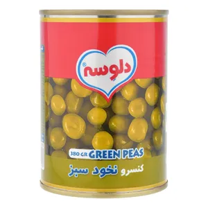 کنسرو نخود سبز دلوسه - 380 گرم