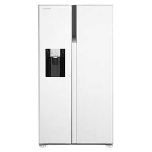 یخچال فریزر ساید بای ساید 28 فوت ایکس ویژن مدل HS600-WI/SI، دارای آب سردکن و یخساز اتوماتیک، با ارتفاع 177، عمق 73 و پهنای 91 سانتی متر، میزان مصرف انرژی A++، دارای 4 طبقه در یخچال و 4 طبقه در فریزر
