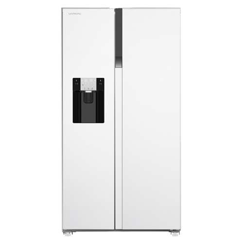 یخچال فریزر ساید بای ساید 28 فوت ایکس ویژن مدل HS600-WI/SI، دارای آب سردکن و یخساز اتوماتیک، با ارتفاع 177، عمق 73 و پهنای 91 سانتی متر، میزان مصرف انرژی A++، دارای 4 طبقه در یخچال و 4 طبقه در فریزر