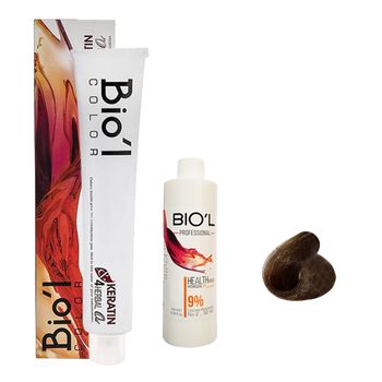 کیت رنگ مو بیول سری LENTIL شماره 8.9 حجم 100 میلی لیتر رنگ بلوند گردویی روشن