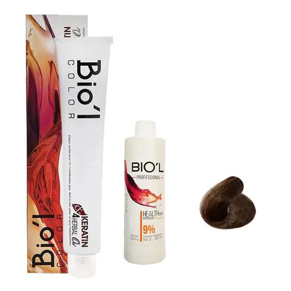 کیت رنگ مو بیول سری LENTIL شماره 8.9 حجم 100 میلی لیتر رنگ بلوند گردویی روشن