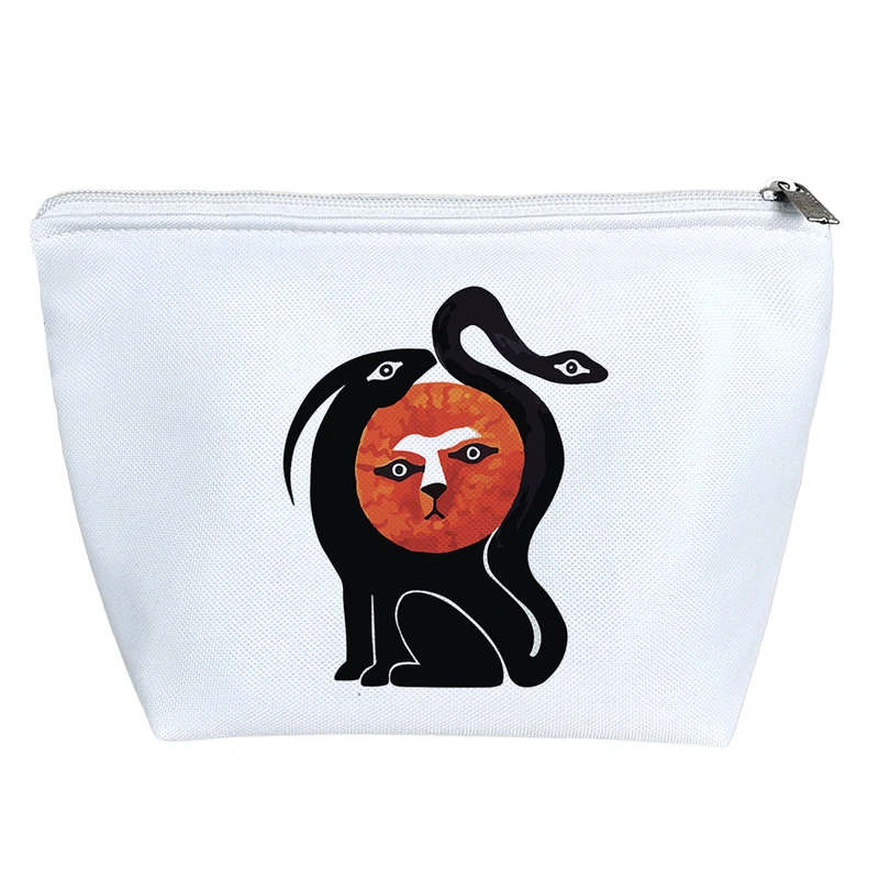 کیف لوازم آرایش دخترانه خندالو مدل نقش گوزن و مار کد 7499