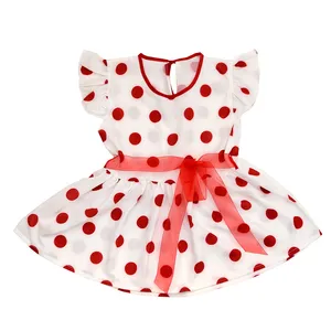 پیراهن دخترانه مدل خالدار DLNR12