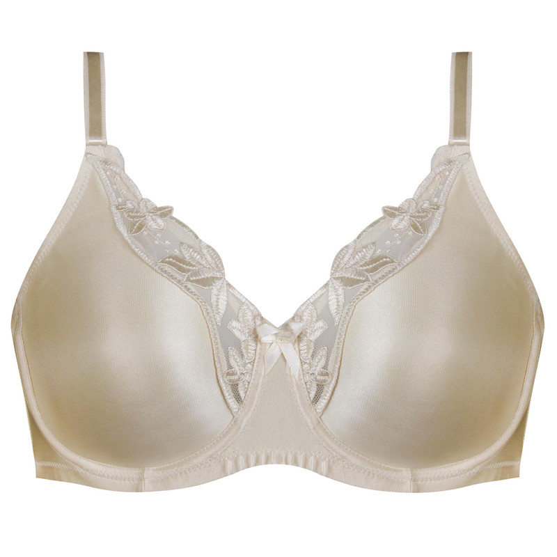 سوتین زنانه لین مدل فنردار کد 4680-745 رنگ کرم