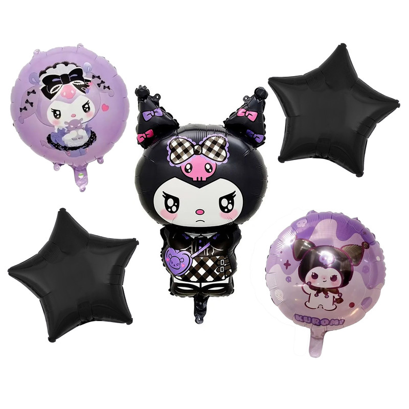 بادکنک فویلی طرح کرومی کد DB23 مجموعه 5 عددی