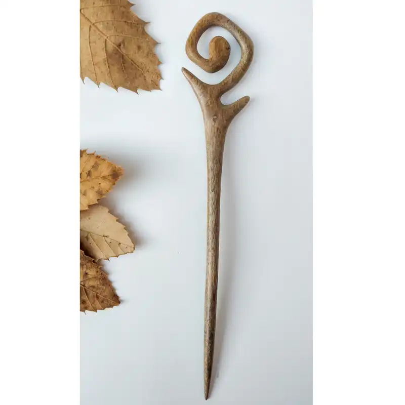 گیره مو زنانه مدل چوبی