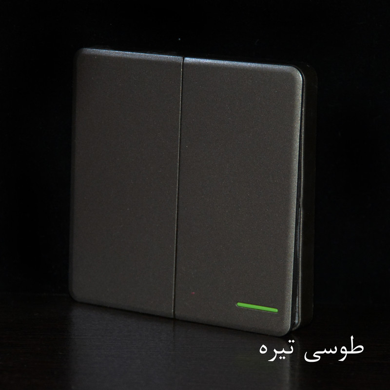 کلید دو پل خیام الکتریک مدل لوکس کد KH871