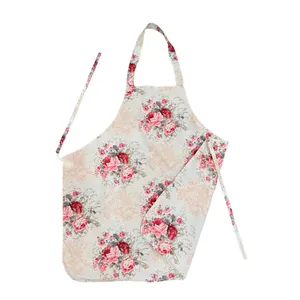 پیش بند آشپزخانه مدل سه لایه گل بانو 