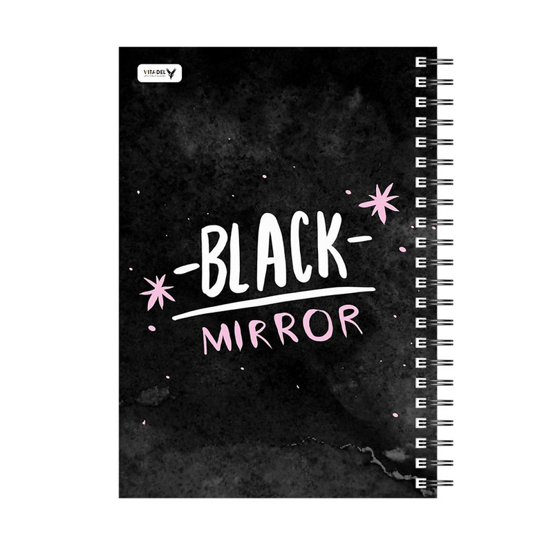 دفتر 60 برگ ویتادل طرح بلک میرور مدل 8S