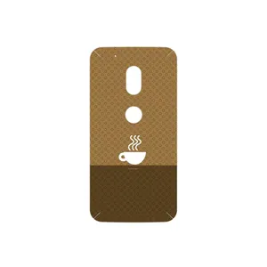MAHOOT Minimal Cup of Coffee Icon Cover Sticker for Motorola Moto G4 Play