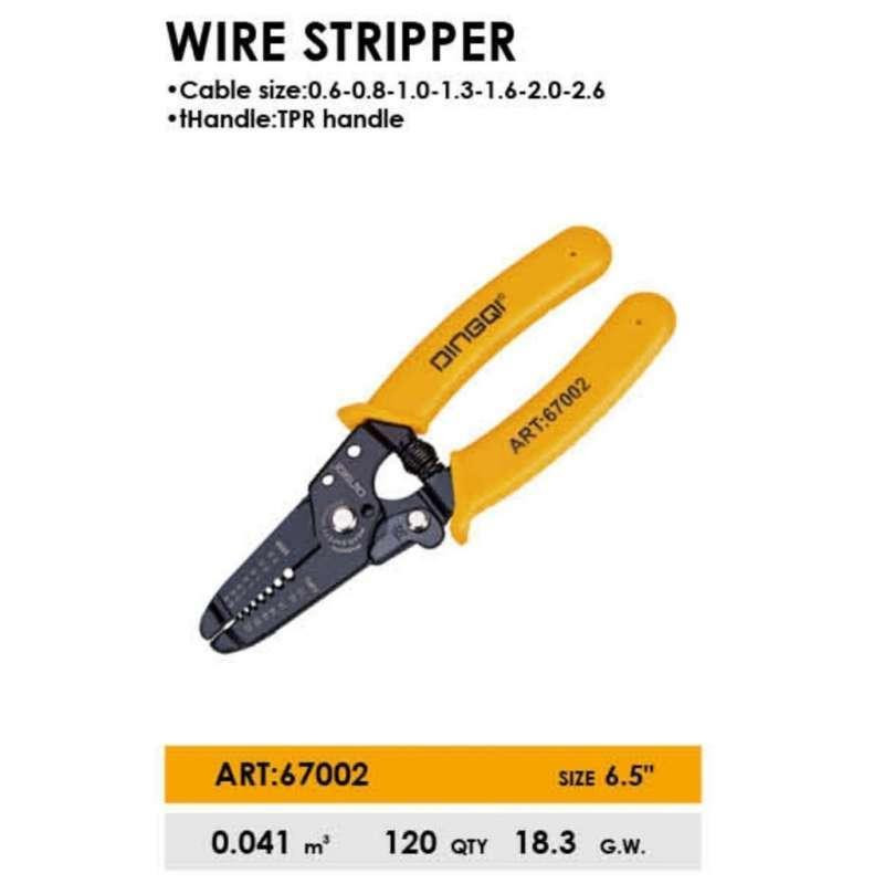 انبر سیم لخت کن دینگشی مدل DI-6.5 سایز 6.5 اینچ انبر سیم لخت کن دینگشی مدل DI-6.5 سایز 6.5 اینچ
