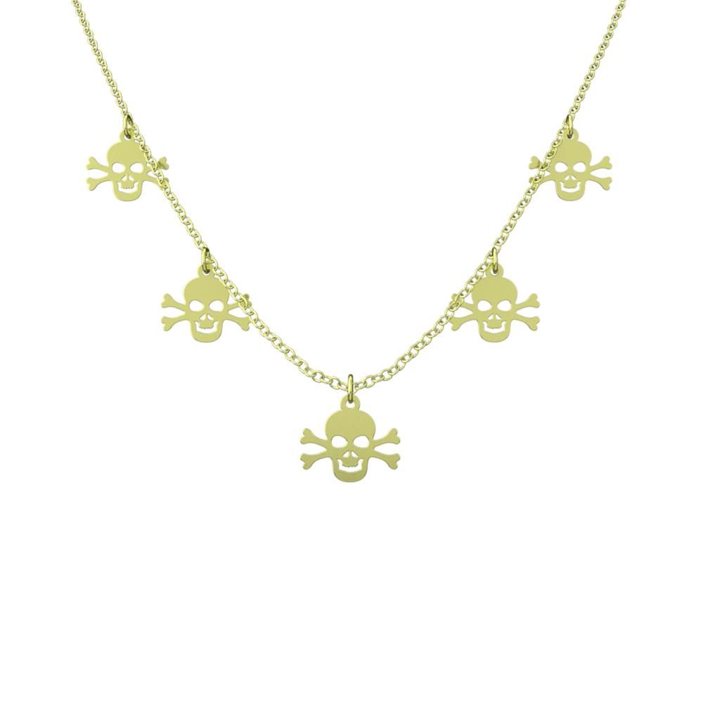 گردنبند طلا 18 عیار زنانه مدوپد مدل جمجمه کد RNA11669 - - 6