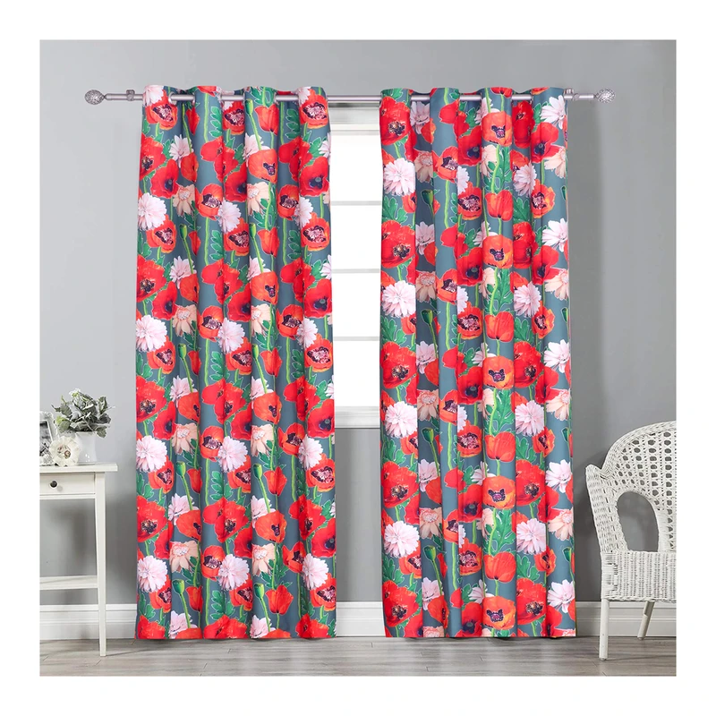 پرده طرح گل کد 02 سایز 280×150سانتی متر