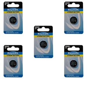 باتری سکه ای رایمکس مدل CR-2016 بسته ۵ عددی