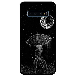 Megafone Girl and Moon 1369 Cover For Samsung Galaxy S10
