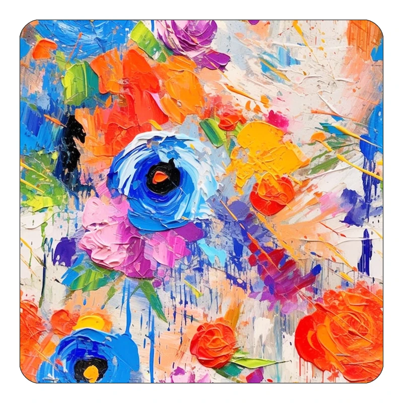 مگنت کاکتی طرح نقاشی رنگ روغن مدل mp71709