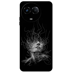 Megafone Face Sketch 7423 Cover For Realme 11 5G / 11X