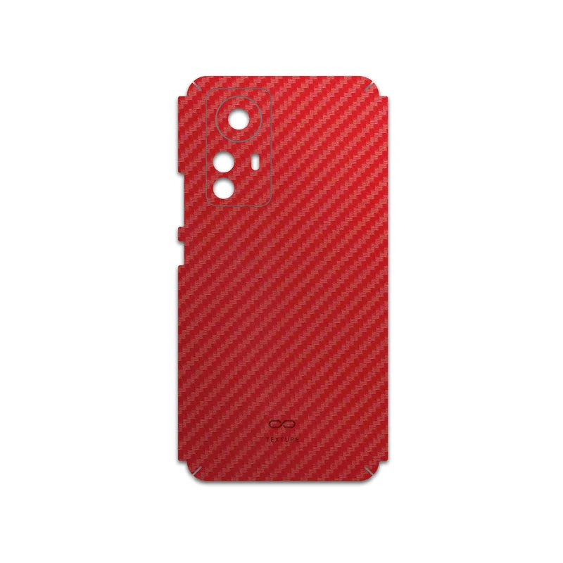 برچسب پوششی ماهوت مدل Red-Fiber مناسب برای گوشی موبایل شیائومی 12 Pro