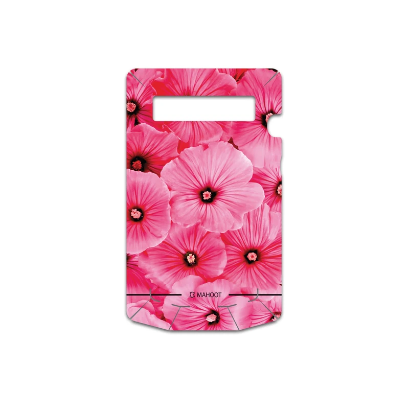 برچسب پوششی ماهوت مدل Pink-Flower مناسب برای گوشی موبایل بلک بری Porsche Design P9981