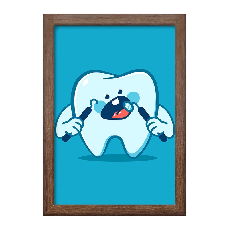 تابلو خندالو طرح دندان و دندان پزشکی کودکانه کد 36764