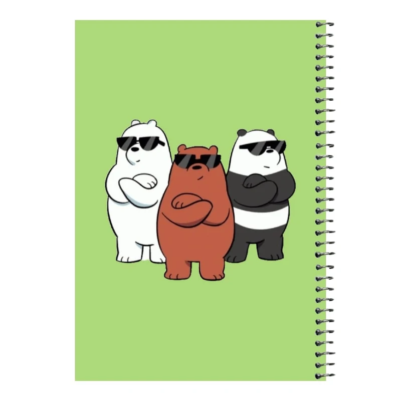 دفتر مشق 80 برگ اس جی مدل خرس های کله فندقی کد۴   