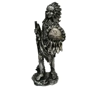 مجسمه مدل مرد سرخ پوست سپردار