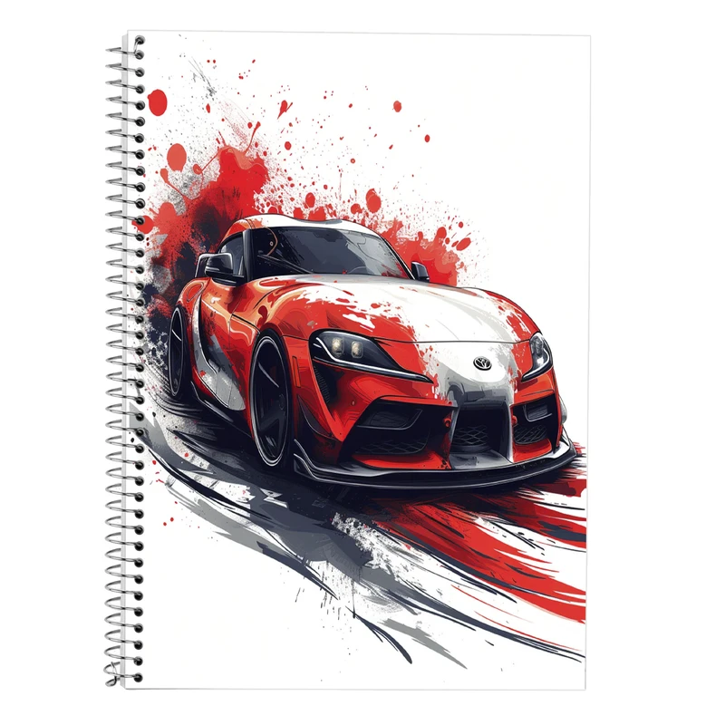 دفتر زبان 50 برگ مدوپد مدل سه خط طرح need for speed کد DF13576