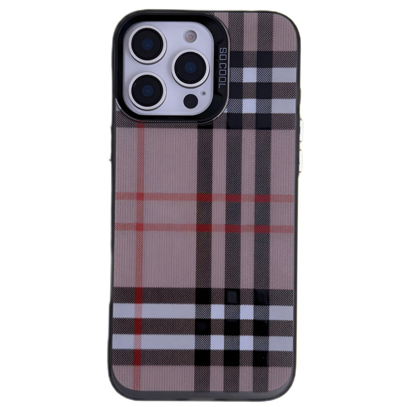 کاور مدل so cool طرح Burberry مناسب برای گوشی موبایل اپل Iphone 13 