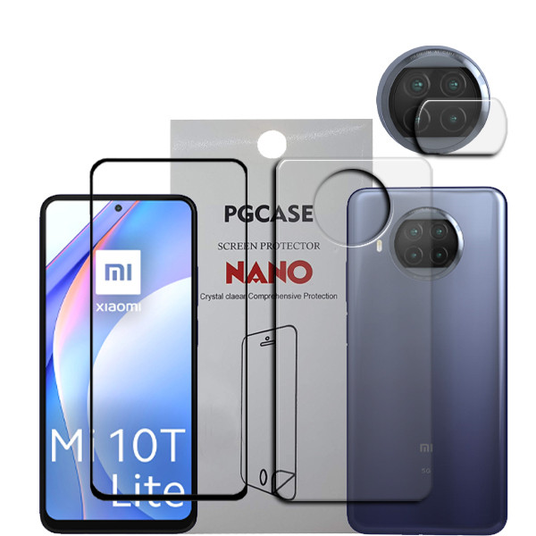 محافظ صفحه نمایش سرامیکی مدل Star Max مناسب برای گوشی موبایل شیائومی MI 10T Lite به همراه محافظ لنز دوربین و محافظ پشت گوشی