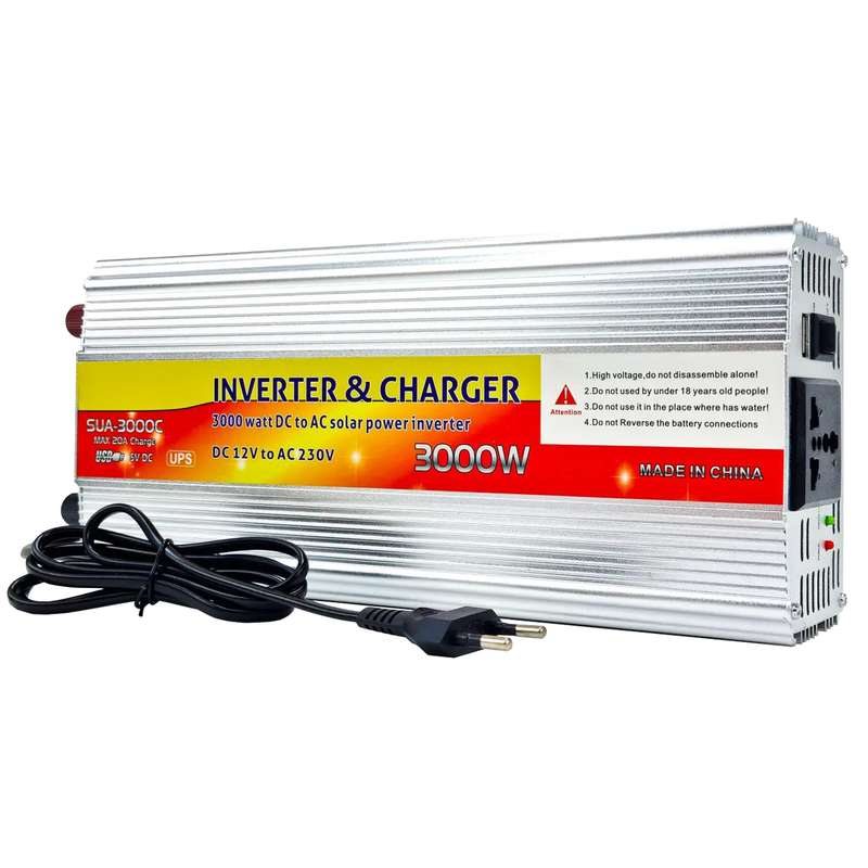 اینورتر و شارژر مدل SUA-3000C ظرفیت 3000 وات