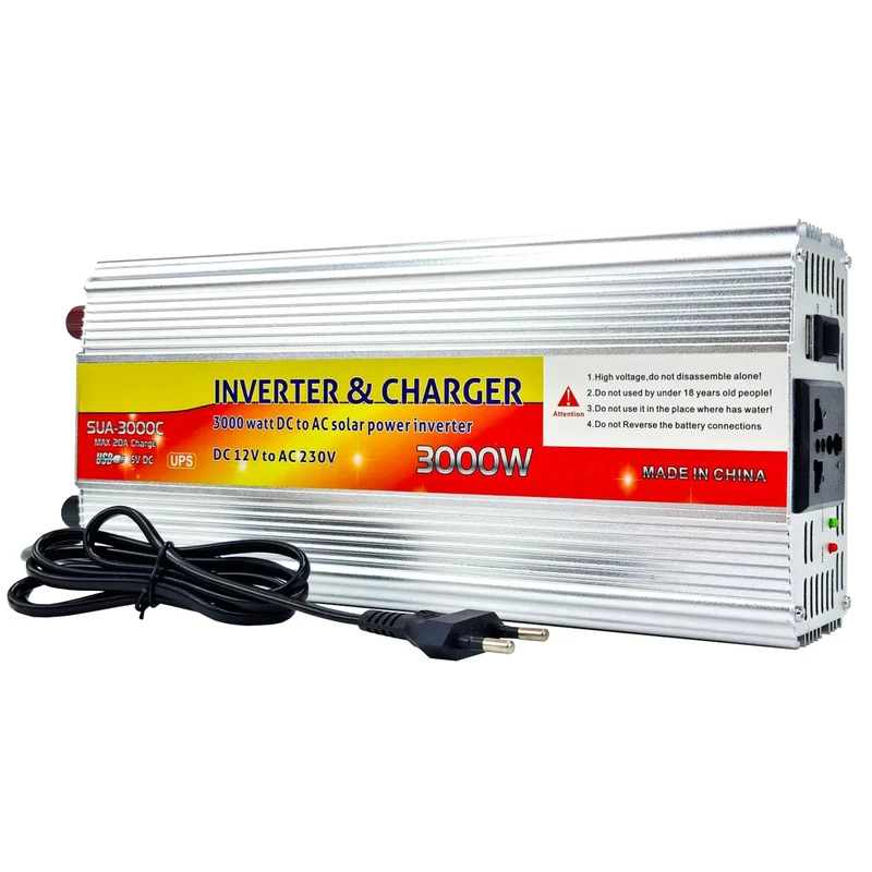 اینورتر و شارژر مدل SUA-3000C ظرفیت 3000 وات اینورتر و شارژر مدل SUA-3000C ظرفیت 3000 وات