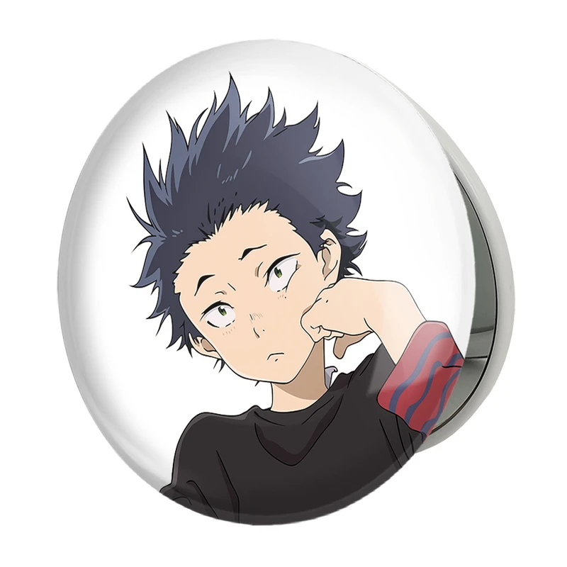 آینه جیبی خندالو طرح شویا ایشیدا انیمه سایلنت ویس A Silent Voice مدل تاشو کد 15792 