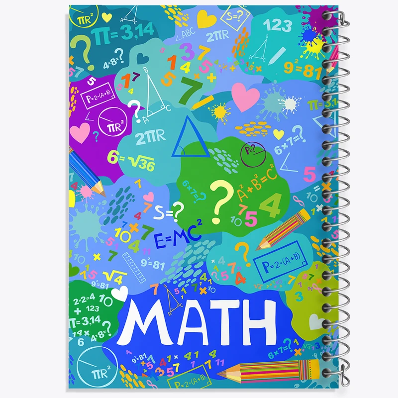 دفتر نقاشی 50 برگ خندالو طرح ریاضی کد N535