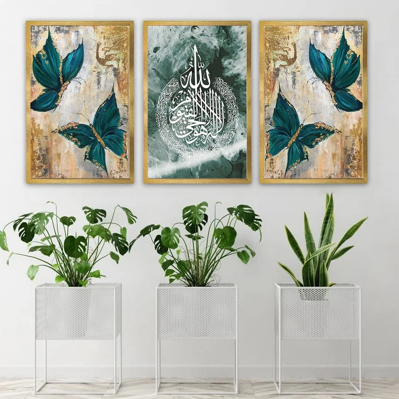 تابلو بکلیت طرح مذهبی مدل شاین اکلیلی T-757 مجموعه 3 عددی
