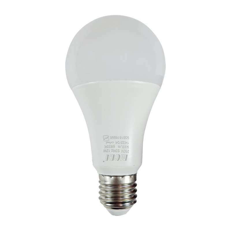 لامپ LED حبابی 12 وات مودی مدل MD-1212 پایه E27 بسته 2 عددی
