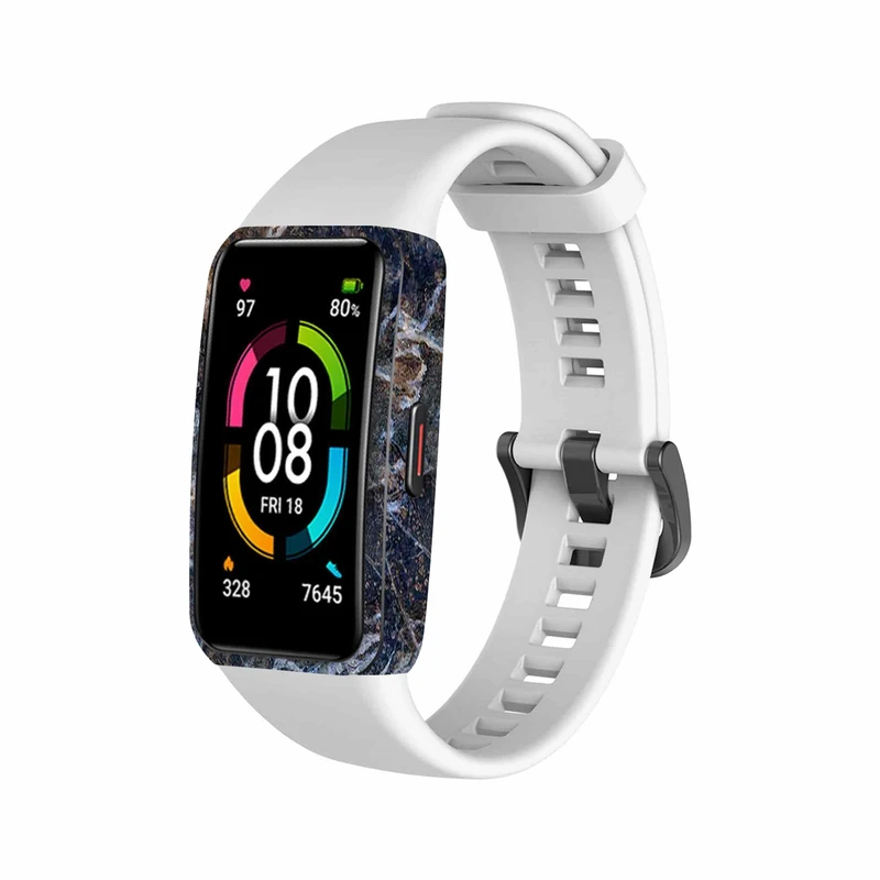  برچسب ماهوت طرح Earth-White-Marble مناسب برای ساعت هوشمند هوآوی band 6