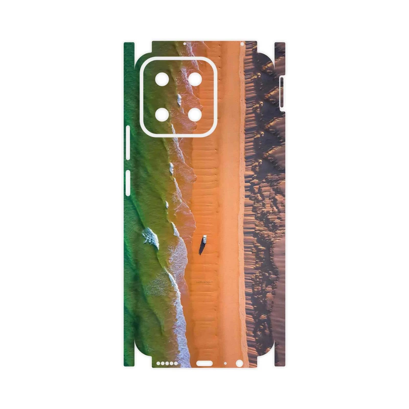 برچسب پوششی ماهوت مدل Beach and Green Sea-FullSkin مناسب برای گوشی موبایل آنر X7c