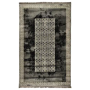 فرش ماشینی برسام کد 9262 زمینه خاکستری