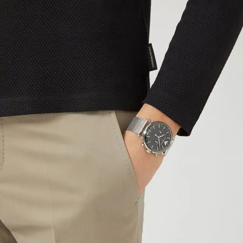 ساعت مچی عقربه ای مردانه کوارتز امپریو آرمانی مدل AR11104