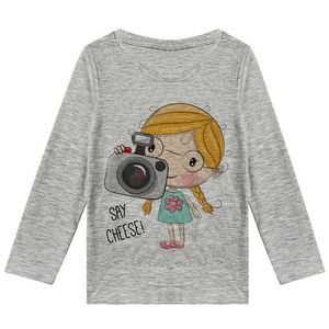 نقد و بررسی تی شرت آستین بلند دخترانه مدل دخترک عکاس F190 توسط خریداران