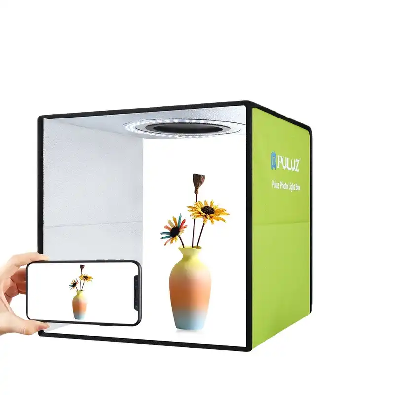 چادر عکاسی پلوز مدل Double Ring LED ابعاد 30x30 سانتی متر