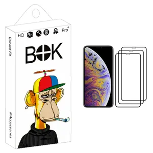 محافظ صفحه نمایش بوک مدل +HD مناسب برای گوشی موبایل اپل iPhone XS Max بسته سه عددی