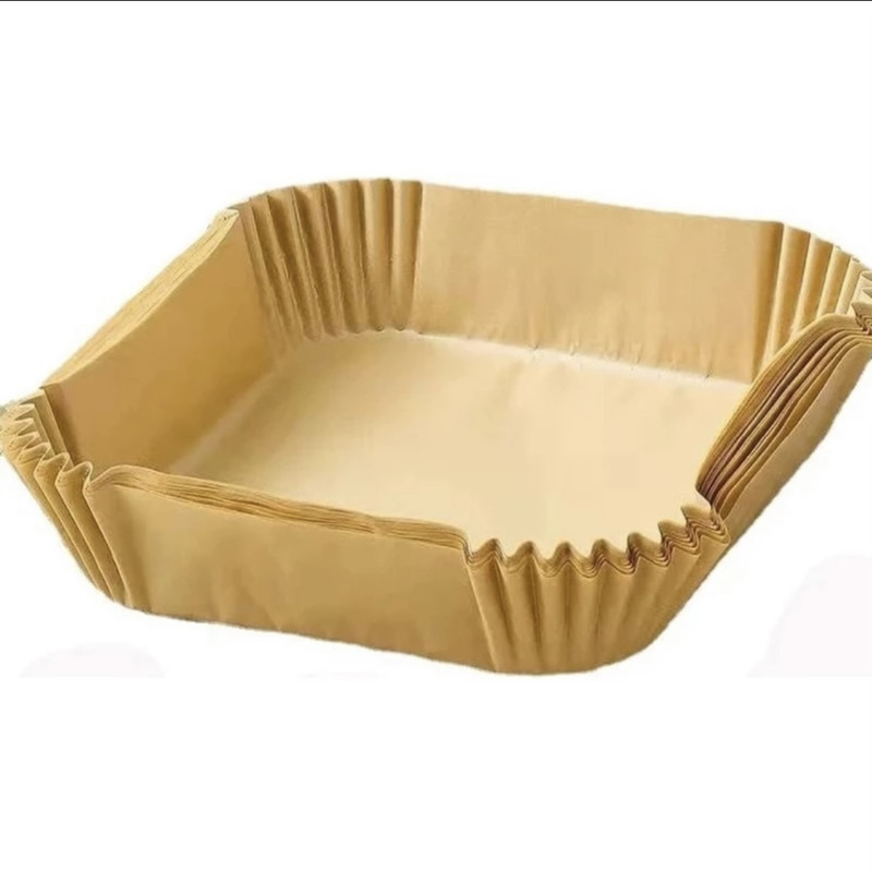 ظرف پخت مدل کاغذ سرخ کن مربع کد M16 مجموعه 100 عددی