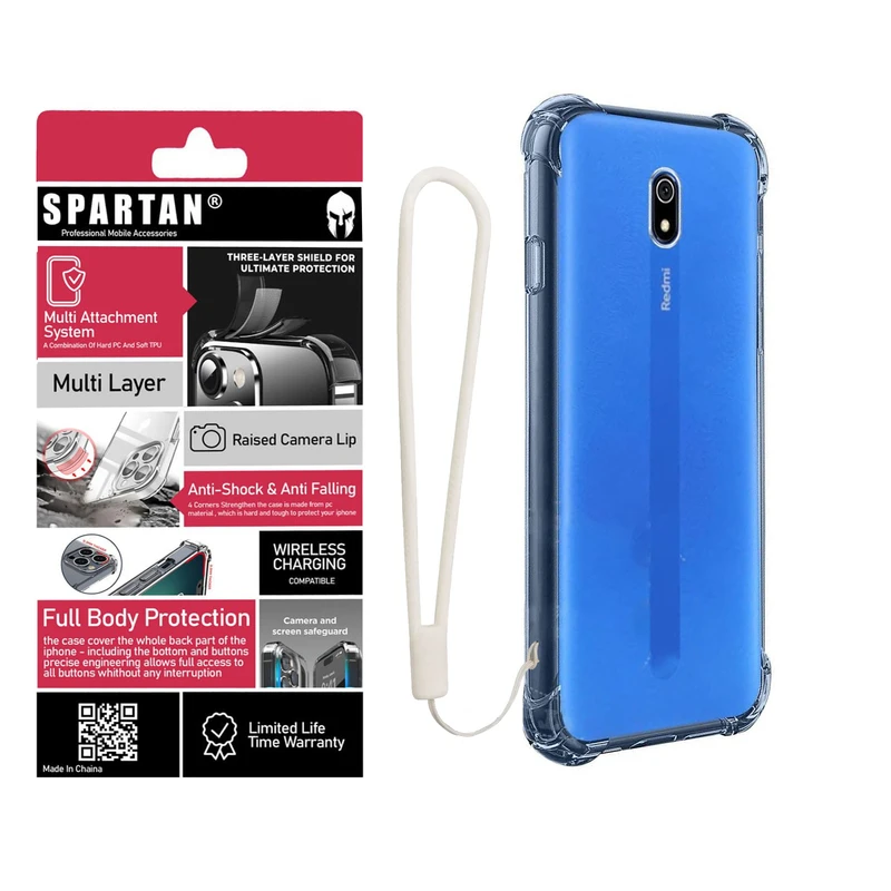 کاور اسپارتان مدل Airbag Strap مناسب برای گوشی موبایل شیائومی Redmi 8A به همراه بندآویز