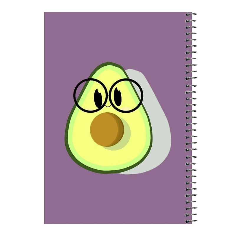 دفتر مشق 80 برگ اس جی مدل آووکادو عینکی   