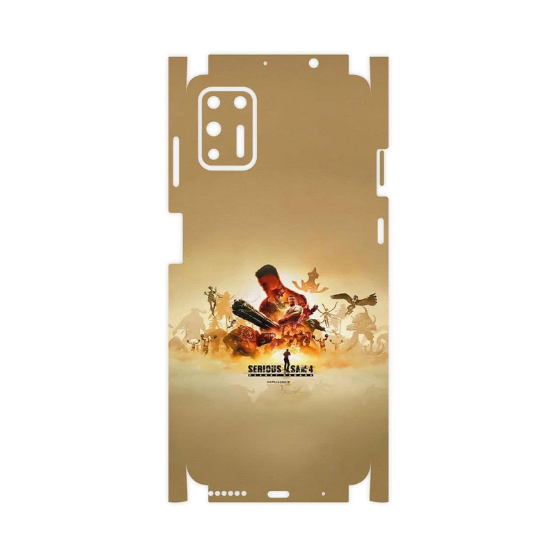 برچسب پوششی ماهوت مدل Serious Sam Game Series-FullSkin مناسب برای گوشی موبایل موتورولا Moto G9 Plus