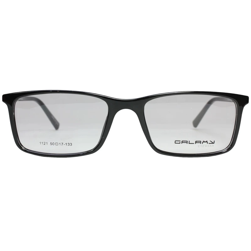 فریم عینک طبی مستطیلی گلکسی مدل 1121 مناسب برای انواع فرم صورت