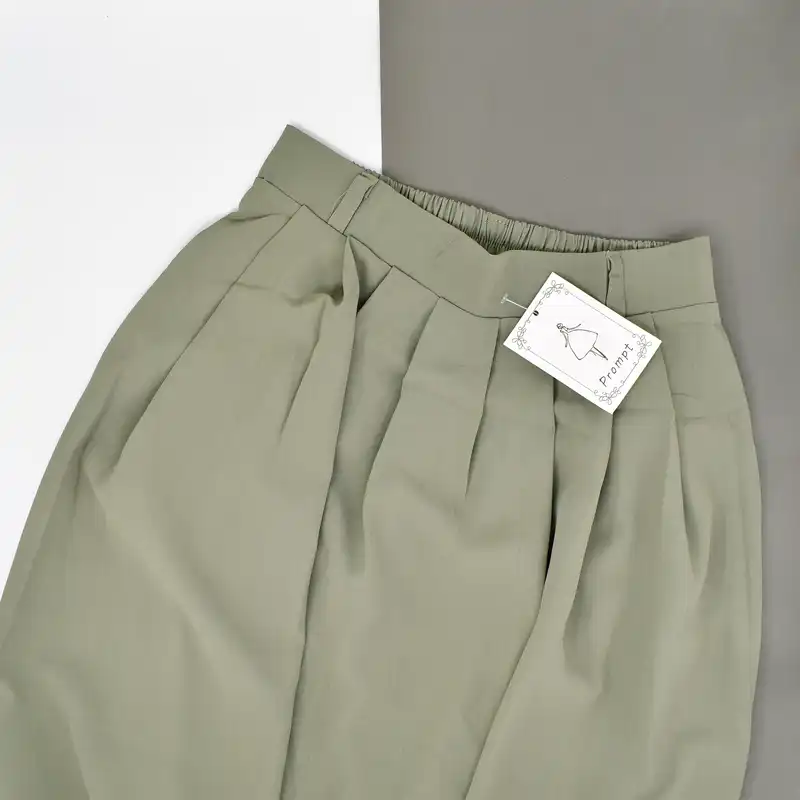 دامن پلیسه‌دار زنانه مدل آیسن کد M5177 رنگ سبز روشن